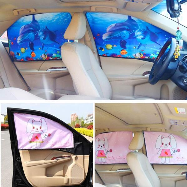 車窓サンシェード Choris 車 カーテン 78cm 国内送料無料 マグネッ 50cm車の窓枠にフィットするサンシェード Uvカット 日よけ サイド