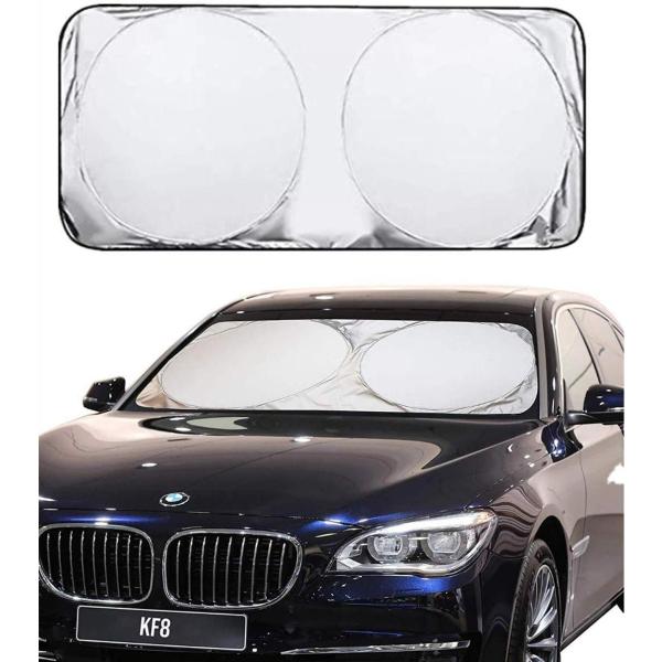 Alsky 車用 サンシェード 遮光 フロントシェード 保管が簡単な反射コーティング お得なキャンペーンを実施中 紫外線防御オーニング 吸盤なし あなたの車を涼しくして