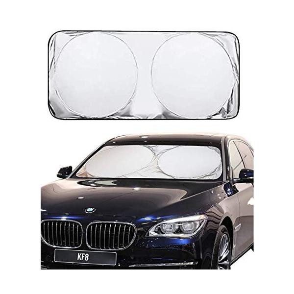 Alsky 車用 サンシェード 遮光 フロントシェード 保管が簡単な反射コーティング お得なキャンペーンを実施中 紫外線防御オーニング 吸盤なし あなたの車を涼しくして