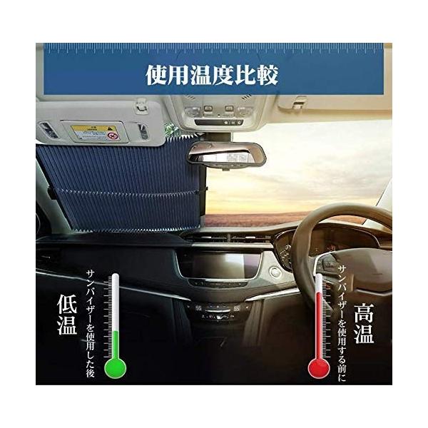 Alsky サンシェード 車 フロント 自動格納式サンバイザー 解体の必要がない フロントガラス日よけ 紫外線対策 車用品 日本正規品