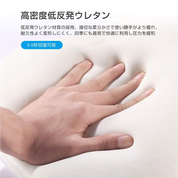 Kungix ネックパッド 車用 低反発 クッション 車 ヘッドレスト 頸椎サポート ネックサポート 自動車 運転