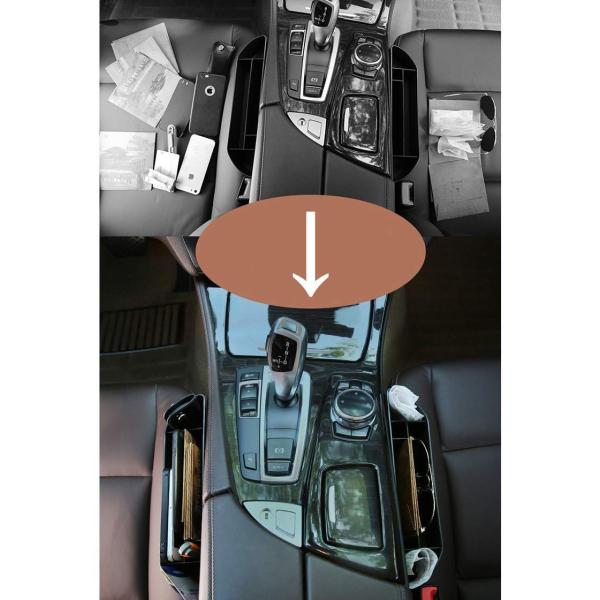 ドリンクホルダー 車用収納ポケット 車内の小物収納 隙間ポケット 車シートポッケト 無氣味 ポケットトpuレザー 収納ケース 簡単 スーパーセール期間限定 小物入れ