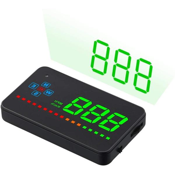 送料無料 新品 Antion ヘッドアップディスプレイ Hud 後付け Gps連動 日本語説明書 過速度警告 車載スピードメーター 輝度調節可 時速表示