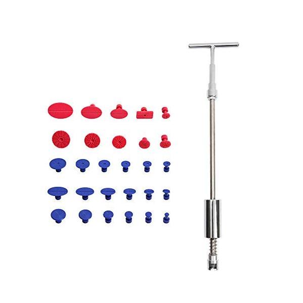 Bluecookie Jp デントリペアツール 車へこみ修理 Tバー スライドハンマー 在庫あり 28本セット 引っ張り工具 Diy修理工具 板金工具