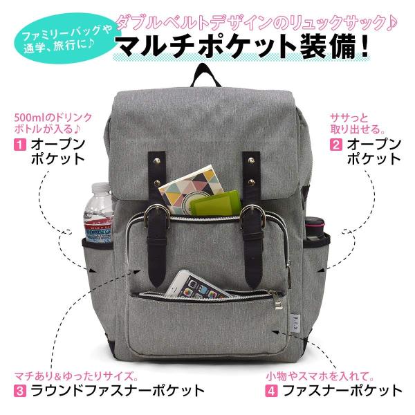 ママリュック ママバッグ マザーズリュック レディース メンズ 高校生 プレックス P R X スクエア型 大容量 リュック