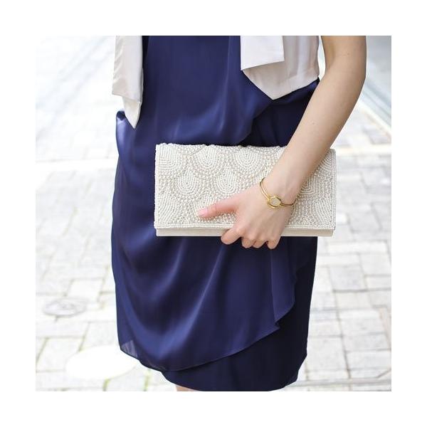 パーティーバッグ クラッチ 2ｗａｙ パール 宅送 結婚式 二次会 披露宴 バッグ お呼ばれ 同窓会 ホワイト