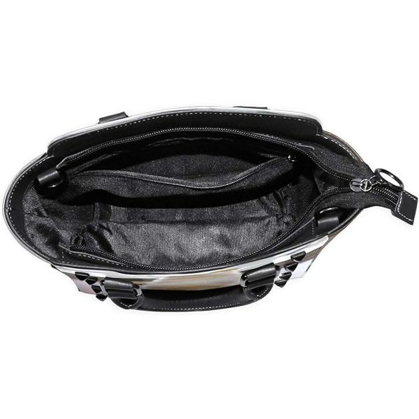 Gorira ゴリラ ポメラニア人 白い かわいい 犬柄 後ろ姿 Puレザー レディース 3way ショルダーバッグ ハンドバッグ