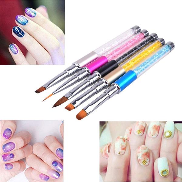 No 1 Direct 高品質 ネイルブラシ ネイルアート筆 ジェルネイルペン フレンチ 平筆 ネイルペン アクリル 画筆 Uv用 ネイル Mnsglobal Ge