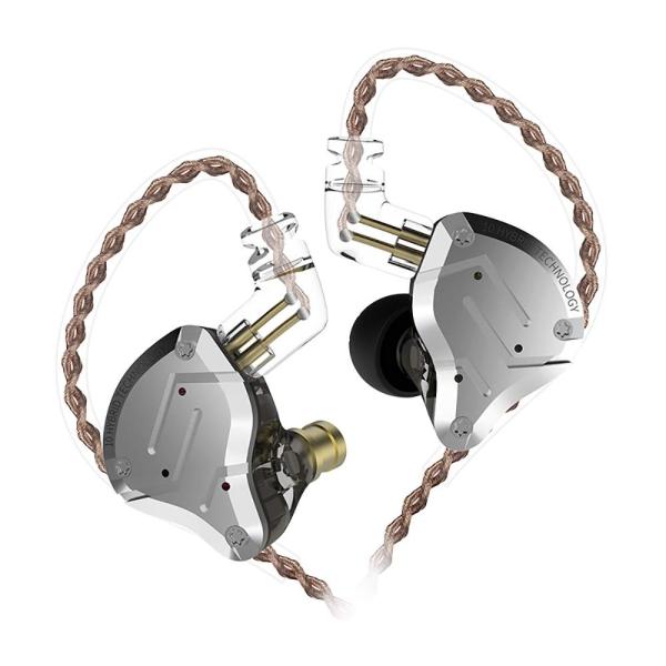 Kz Zs10 Pro 重低音 Kz イヤホン 高音質 イヤモニ型 ハイブリッド 1ダイナミック 4バランスド アーマチ