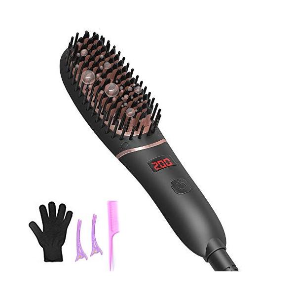 ストレートヒートブラシreak ミニストレート ブラシ ストレート ヘアアイロン マイナスイオン くし型アイロン 電熱ヘアブラシ ヘアストレ Prettyfunnyballoons Com