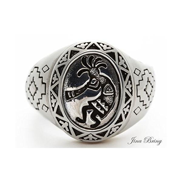 ジナブリング Jina Bring 新色追加 精霊ココペリ ホピ族インディアン柄 リ ネイティブアメリカン フリーサイズ 11カラ 23調節可能