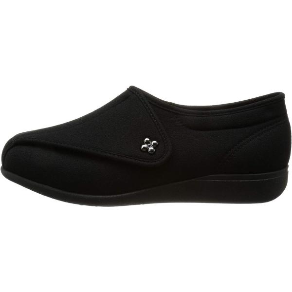 快歩主義 介護シューズ 軽量 幅広5e Khs L011 5e レディース ブラックストレッチ 24 0cm