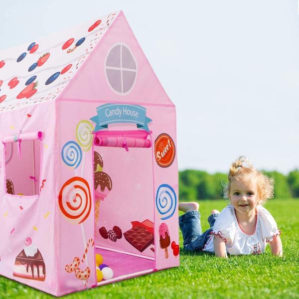 Anyshock テント 子供 返品送料無料 女の子 おもちゃ 折り畳み式 ポータブル プレゼント 室内用 裏庭用 知育玩具 玩具収納 公園用 秘密基地