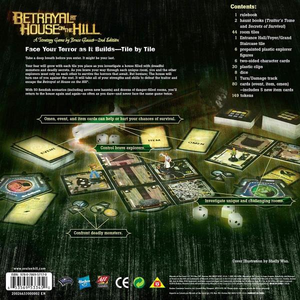 Betrayal At House 新作 On The Hill ボードゲーム 丘の上の裏切者の館