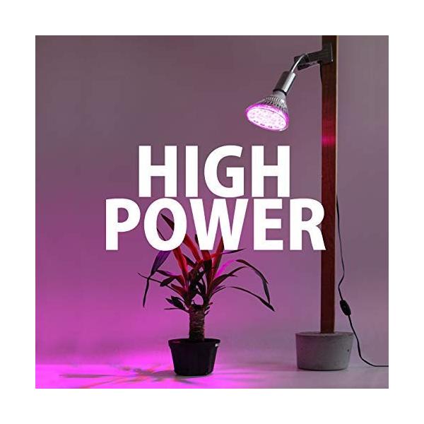 Led Plantlight Opt 18w 植物育成使用 紫色電球 水草栽培 水耕栽培 観葉植物 いつでも送料無料 家庭菜園 E26