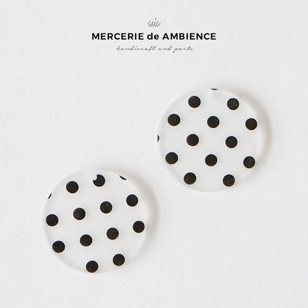 くもり加工ドットプレートチャーム 2個セット メール便対応 ハンドメイドパーツ ビーズ ピアス アクセサリーパーツ ピアス イヤリング 1 Ac 1907 14 手芸店 Mercerie De Ambience 通販 Yahoo ショッピング