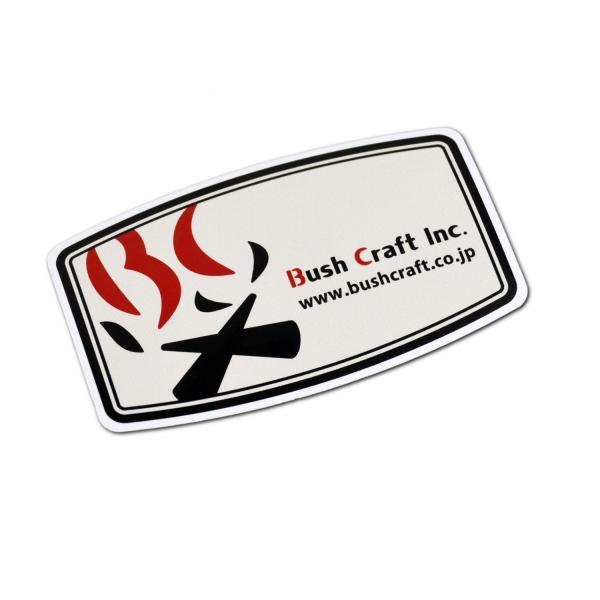 ブッシュクラフト ブランドステッカー 6cm × 10cm 車 屋外 自然派 キャンプ アウトドア Bush Craft Inc