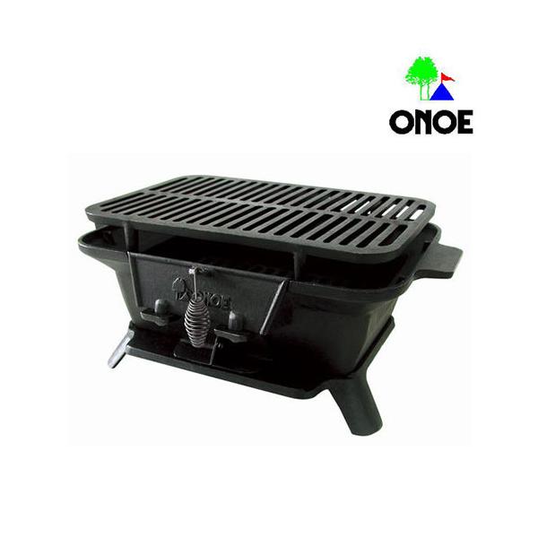 尾上製作所 (ONOE) 鉄鋳物こんろ角型 BBQ バーベキュー コンロ