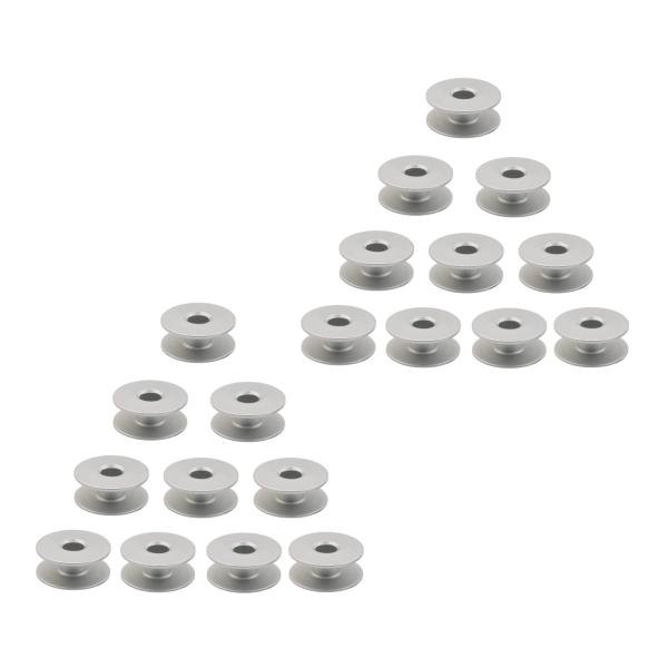 工業用ミシンの小釜アルミボビンです。* 工業用ミシン専用の汎用アルミボビンとなります。* コンパクトなサイズと軽量で、保管と持ち運びが簡単です。* 高品質のアルミナ素材でできており、頑丈で耐久性に優れています。* サイズ：直径約21mm 幅...