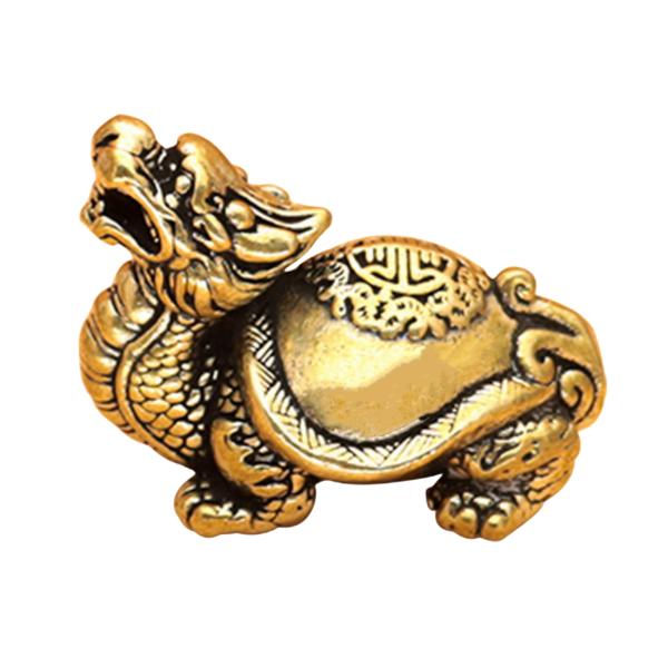 龍亀は神話の中の吉獣の一種で、龍の頭と亀の体をもつ瑞獣です、龍の強い霊力と亀の保護力を持っているとされています。龍亀には健康長寿の寓意がある,亀の寿命は極めて長く、竜は神獣であり、龍亀は両者の結合であり、自然に長寿平安の寓意がある。龍亀置き...