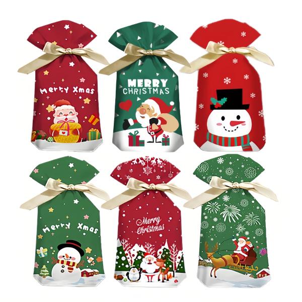 クリスマスラッピング袋 Amazon | GWHOLE クリスマス ラッピング 袋 60枚 ビニール袋
