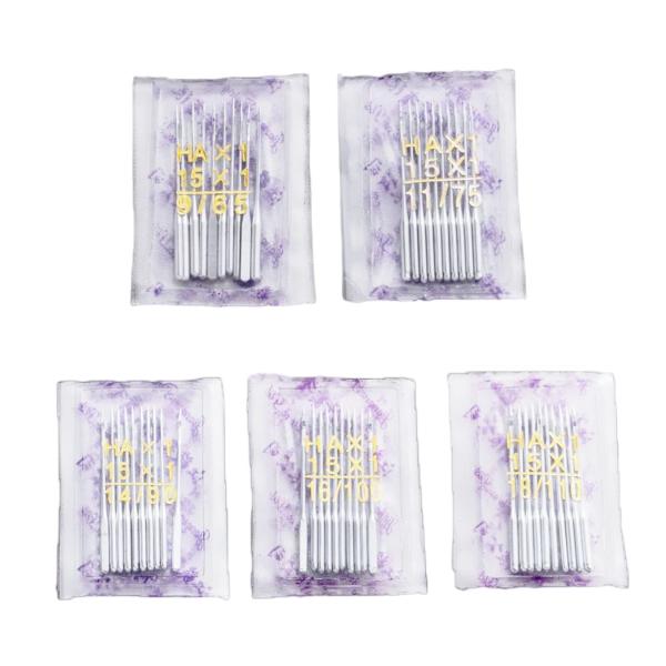 1、9# 11# 14# 16# 18#各サイズ10本ずつで50本セットです。2、クロバーより耐久性が高いです。3、海外製ノーブランドの家庭用ミシンと職業用ミシンの針です。4、クロバーのミシン針と同じ形状なので、ほとんどの家庭用ミシンに対応...