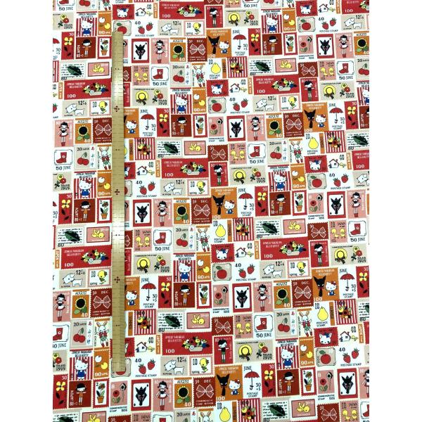 sanrio（サンリオ） 生地 キティちゃん 中原淳一コラボ オックス生地