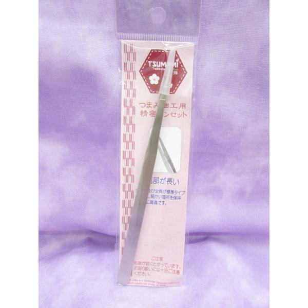 つまみ細工用の精密ピンセット細かい作業におススメ！先端部及び全長が長く　細かい箇所を保持するのに最適です。つまみ細工はもちろん、粘土・木目込み・カルトナージュ・パッチワーク・ペーパークラフト・ネイルアート等の細かい作業にお使いいただけます。...