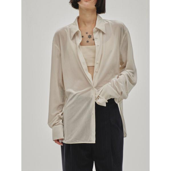 【新品】TODAYFUL Roundhem Velour Shirts ECRU TODAYFUL（トゥデイフル）Roundhem Velour Shirts 在庫はお