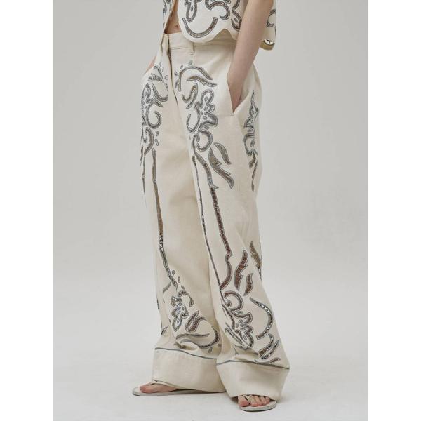 【SALE】トゥデイフル TODAYFUL 即日発送 LIFE's ライフズ Cut Lace Twill Pants 12610701 カットレースツイルパンツ 刺繍パンツ