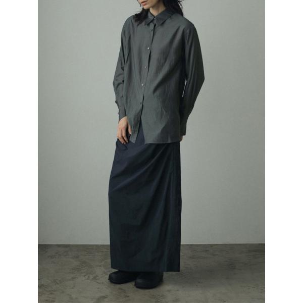 FINAL SALE】即日発送 anuke アンヌーク Sheer Satin Shirts 62420403 