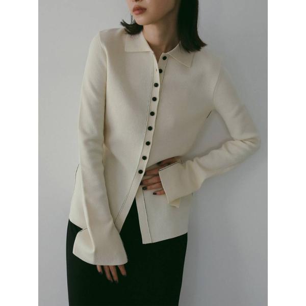 シャツ/ブラウス(長袖/七分) Linking Knit Shirts anuke ànuke online store（アンヌーク） / Linking Knit ShirtsLinking Knit