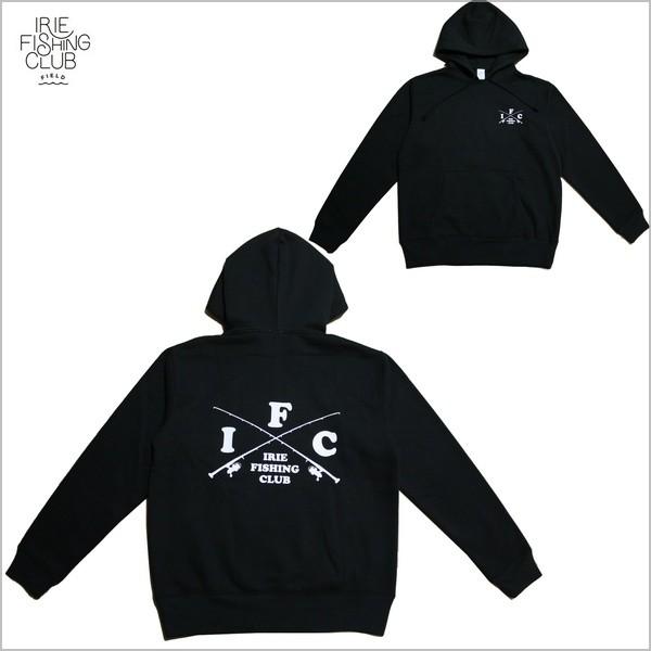 IRIE アイリー フィッシング クラブ パーカー I.F.C CROSS ROD HOODIE BLK ILAW17040