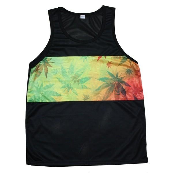 レゲエ メッシュタンクトップ マリファナ A Blk Bk075 メンズ タンクトップ Rt 0095 メリケンマーケット Street Wear 通販 Yahoo ショッピング
