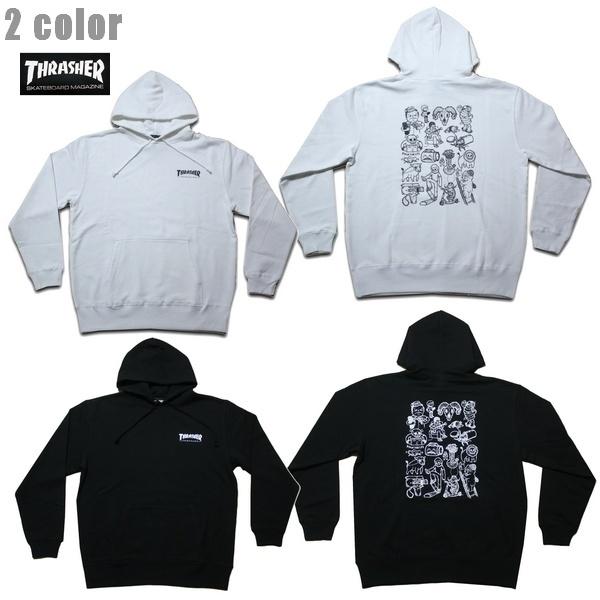 THRASHER パーカー Collage by M.Sieben HOODIE コラボ TH95329VPL 