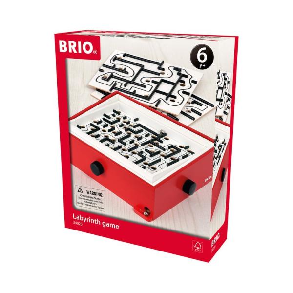 BRIO (ブリオ) ラビリンスゲーム レッド 迷路 おもちゃ ボードゲーム 34020