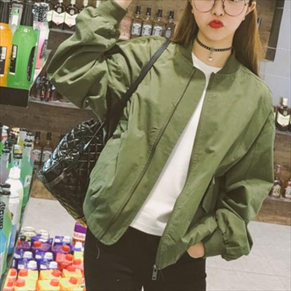 人気ma 1 ジャケット レディース アウター カーキ 人気ボーイズ風 韓国ファッション Buyee Buyee Japanese Proxy Service Buy From Japan Bot Online