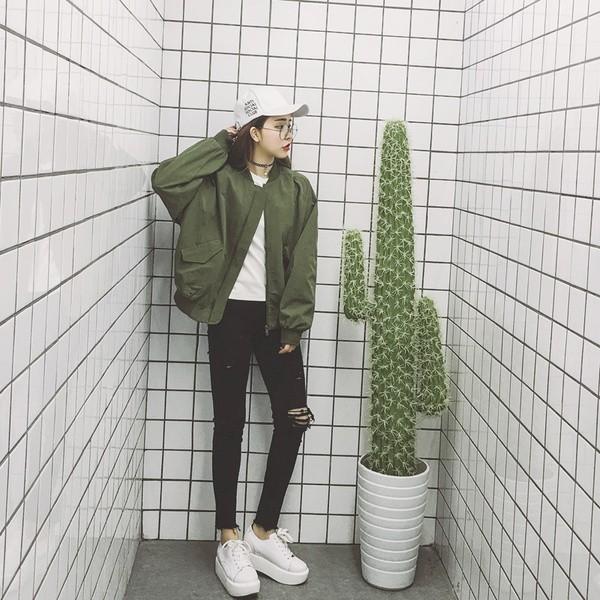 人気ma 1 ジャケット レディース アウター カーキ 人気ボーイズ風 韓国ファッション Buyee Buyee Japanese Proxy Service Buy From Japan Bot Online