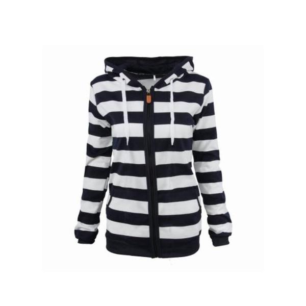 紺 白 ボーダー パーカー レディース トップス カジュアル フード 長袖 スウェット トレーナー Buyee Buyee 日本の通販商品 オークションの代理入札 代理購入