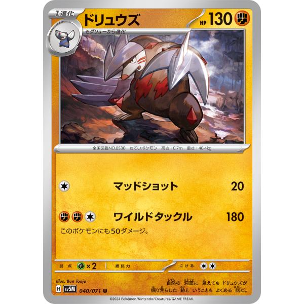 ポケモンカードゲーム ドリュウズ 040/071 : メモリーオンライン