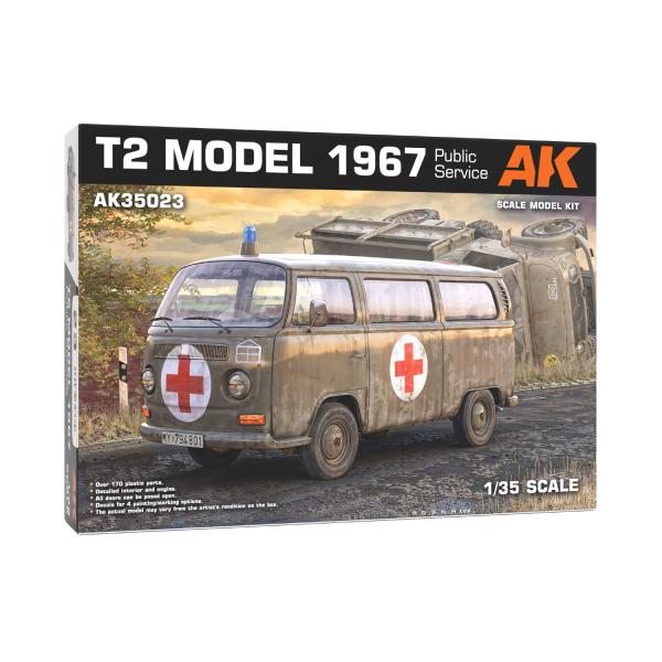 AKインタラクティブ 1/35 T2バス 1967年型 救急車 プラモデル AK35023