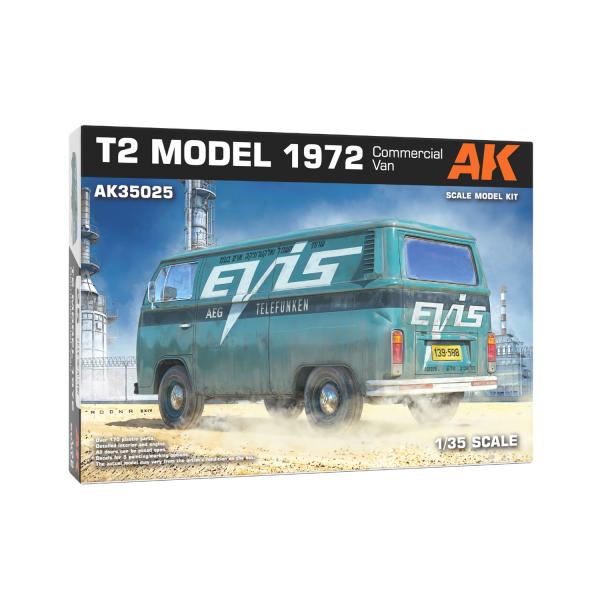 AKインタラクティブ 1/35 T2バン 1972年型 商用車 プラモデル AK35025