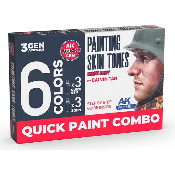 AKインタラクティブ アクリル3G AK17526 スキントーン肌色塗装6色