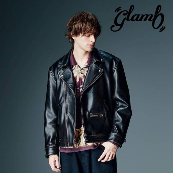 glamb（グラム） 予約商品 レザージャケット メンズ Johnny Riders