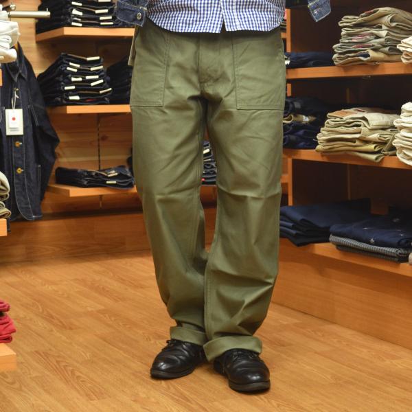 FOB FACTORY(エフオービーファクトリー) BAKER PANTS type2 F0540 オリーブ