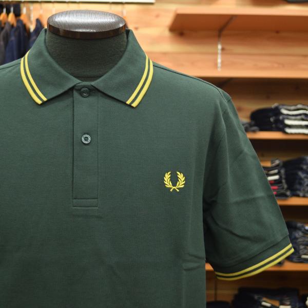 【激レア】FRED PERRY 緑ポロシャツ　ヒットユニオン　襟袖ライン 1240001125883_1.jpg