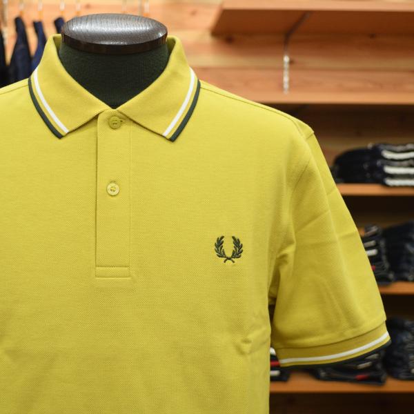 FRED PERRY  ポロシャツ FRED PERRY】半袖ツインチップポロシャツ スライキーピーチR33