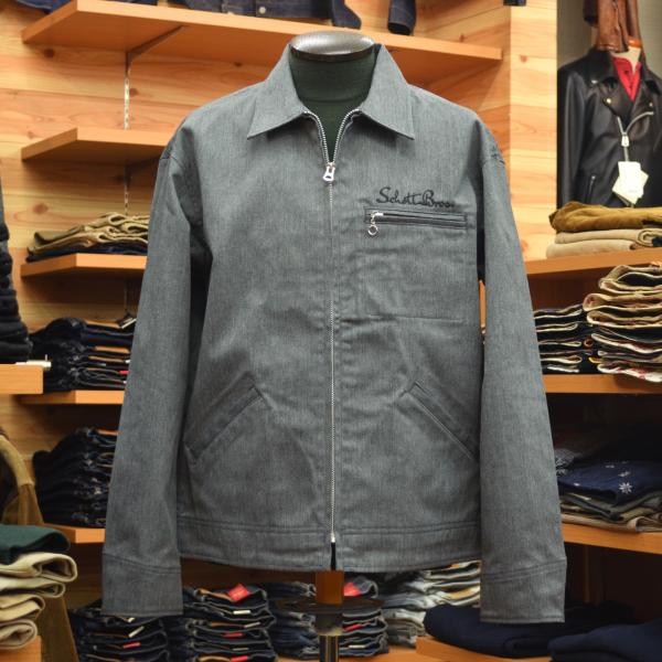 ショット　schott　ワークジャケット　グレー　ワッペン　XLサイズ ショット schott ワークジャケット グレー ワッペン XLサイズ