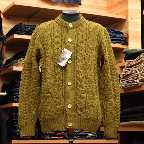kerry woolen mills フィッシャーマンニット カーディガン ☆ kerry woolen mills フィッシャーマンニット カーディガン
