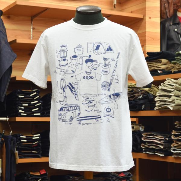『グッド TEE 白 L』 7.4oz GOOD LIFE刺繍Tee | ジムマスター（gym master）公式通販